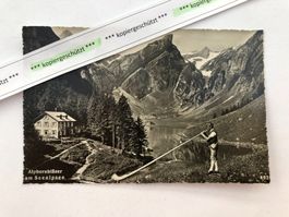 Säntis Wasserauen Seealpsee ungelaufen alt AK