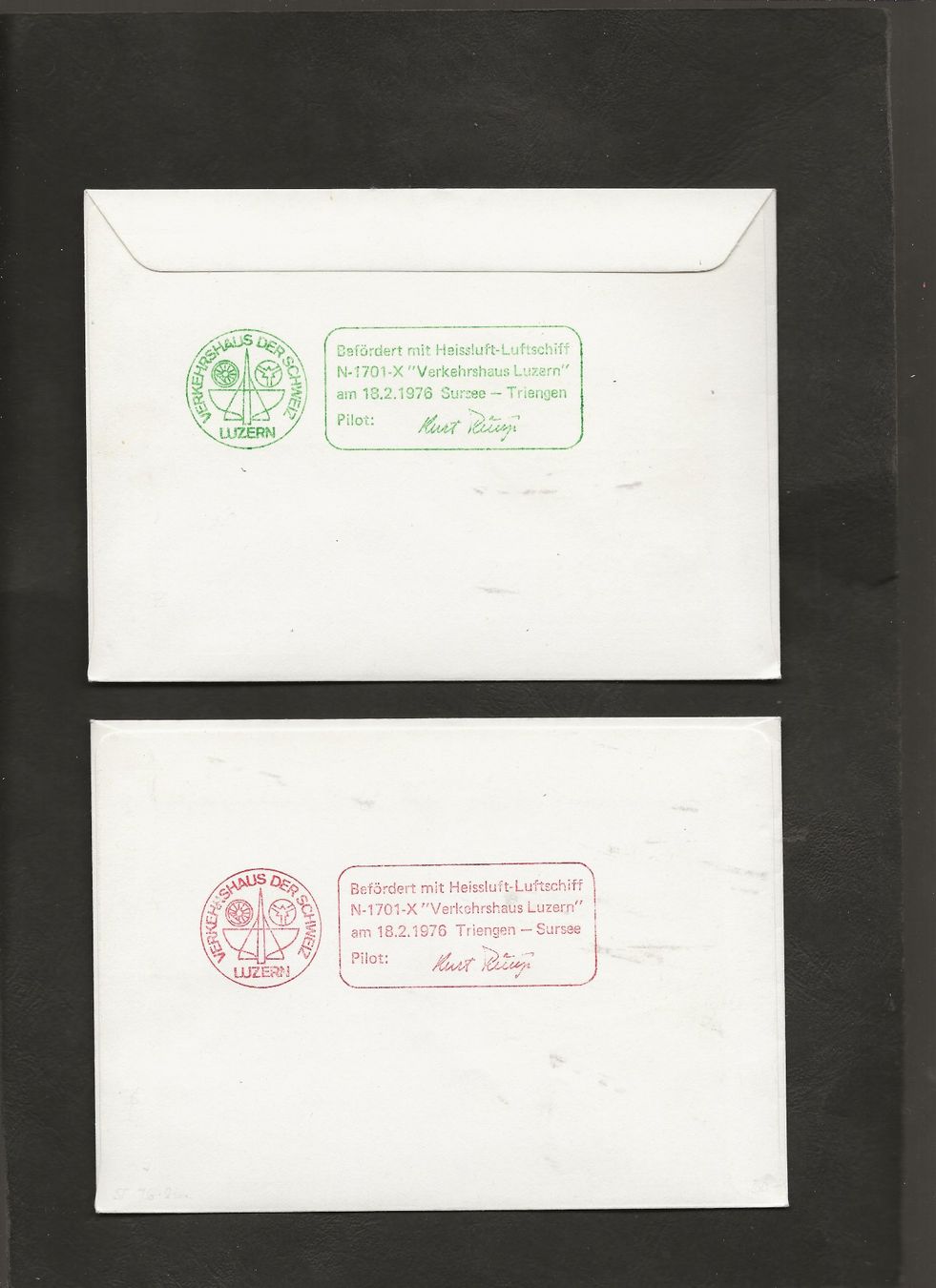Alle Briefmarken: Flugpost Ballon Schweiz 8 Belege Luftpost – Gebraucht aus Au ZH von xelagreb01 4