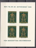 Telegraphenpioniere Wi 44 b in Block ungezähnt mit Text **