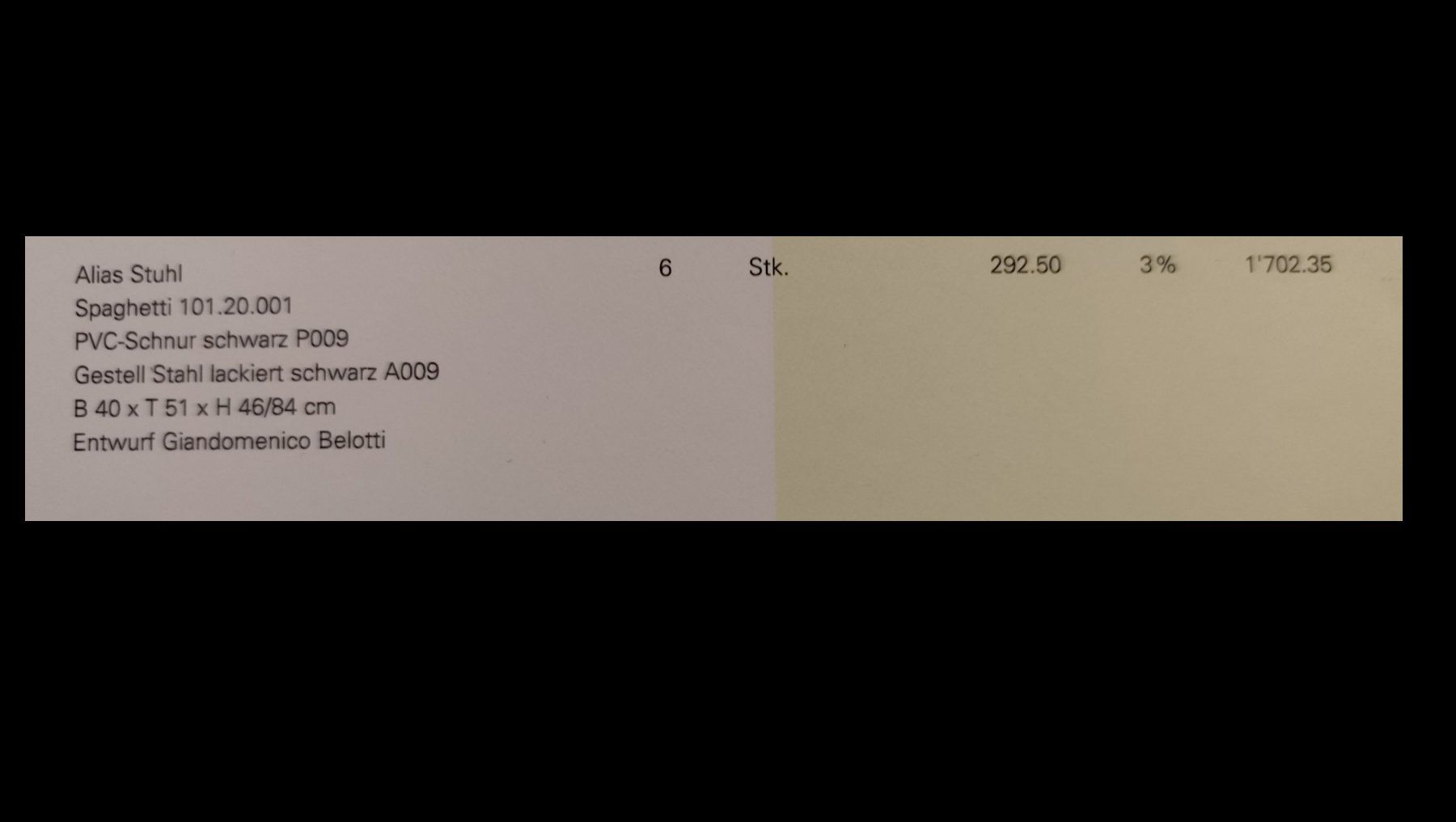 Alias Sedie: 6 Alias Stühle – Usato da Bern venduto da Buybest24 4