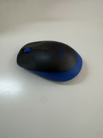 Logitech Funkmaus schwarz blau gebrauchter Zustand