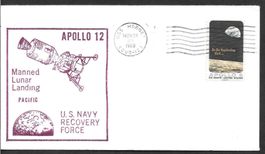 USA Sonderbrief Apollo 12 Bergungsschiff USS Hornet 24.11.69