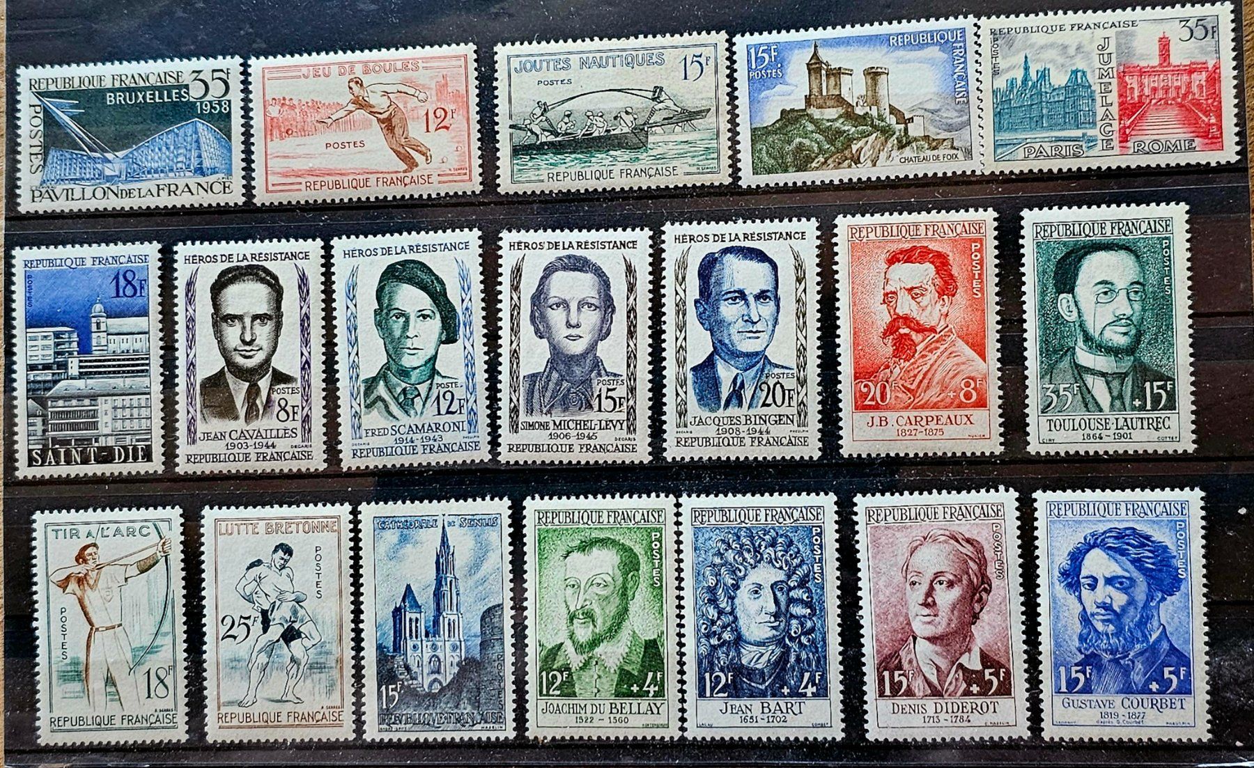 Tous les timbres: FRANCE anciens  neufs ** – Neuf (Voir description) à Les Valettes par Nuba1