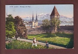 LUZERN - Musegg und Rigi - 1913