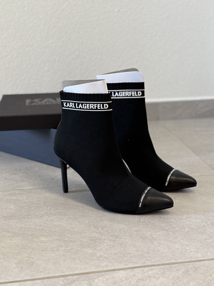 Karl Lagerfeld Scarpe da donna: Karl Lagerfeld High Hell Stiefelette Große 40 – Usato da Augst BL venduto da Avatar23 2
