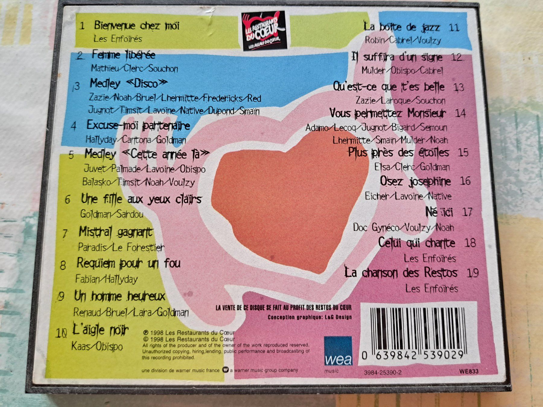 CD: CD Enfoirés en coeur – Usato da Pully venduto da bro_n52j 1