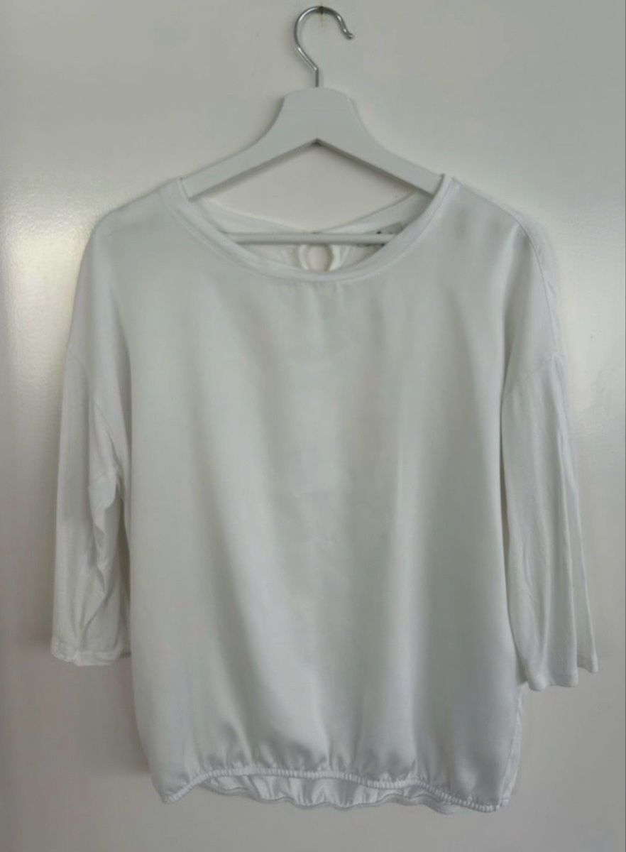 Tom Tailor Blusen: Tom Tailor Shirt Weiss Grösse S – Gebraucht aus Appenzell von wep