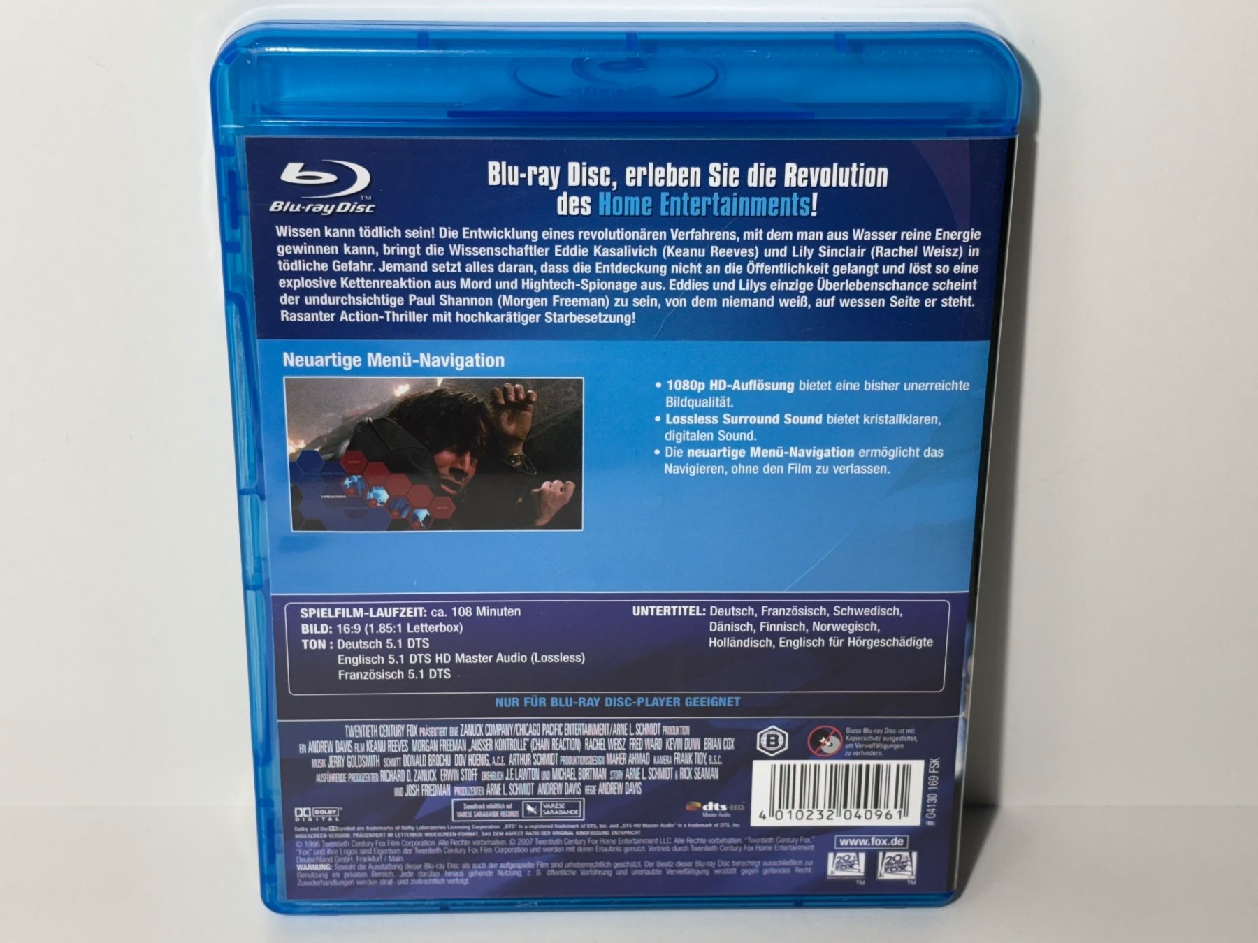Tutti i DVDs: Ausser Kontrolle - Chain reaction Blu Ray – Usato da Wilderswil venduto da Sstriker 1