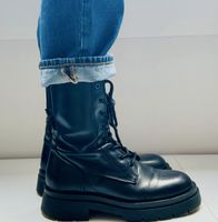 Gant Boots aus schwarzem Leder mit Plateau