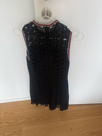 Sandro Kleid Schwarz Grösse 36 Spitze guter Zustand