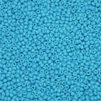 Saatperlen Opaque Pastel Vintage Light Blue 3mm