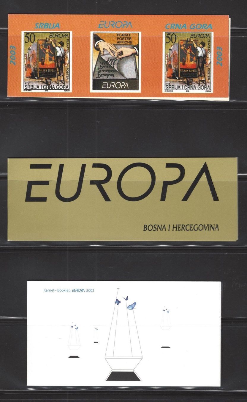 Tutti i francobolli: EUROPA CEPT 2003 LOT MARKENHEFTCHEN – Usato da Watt venduto da phila13