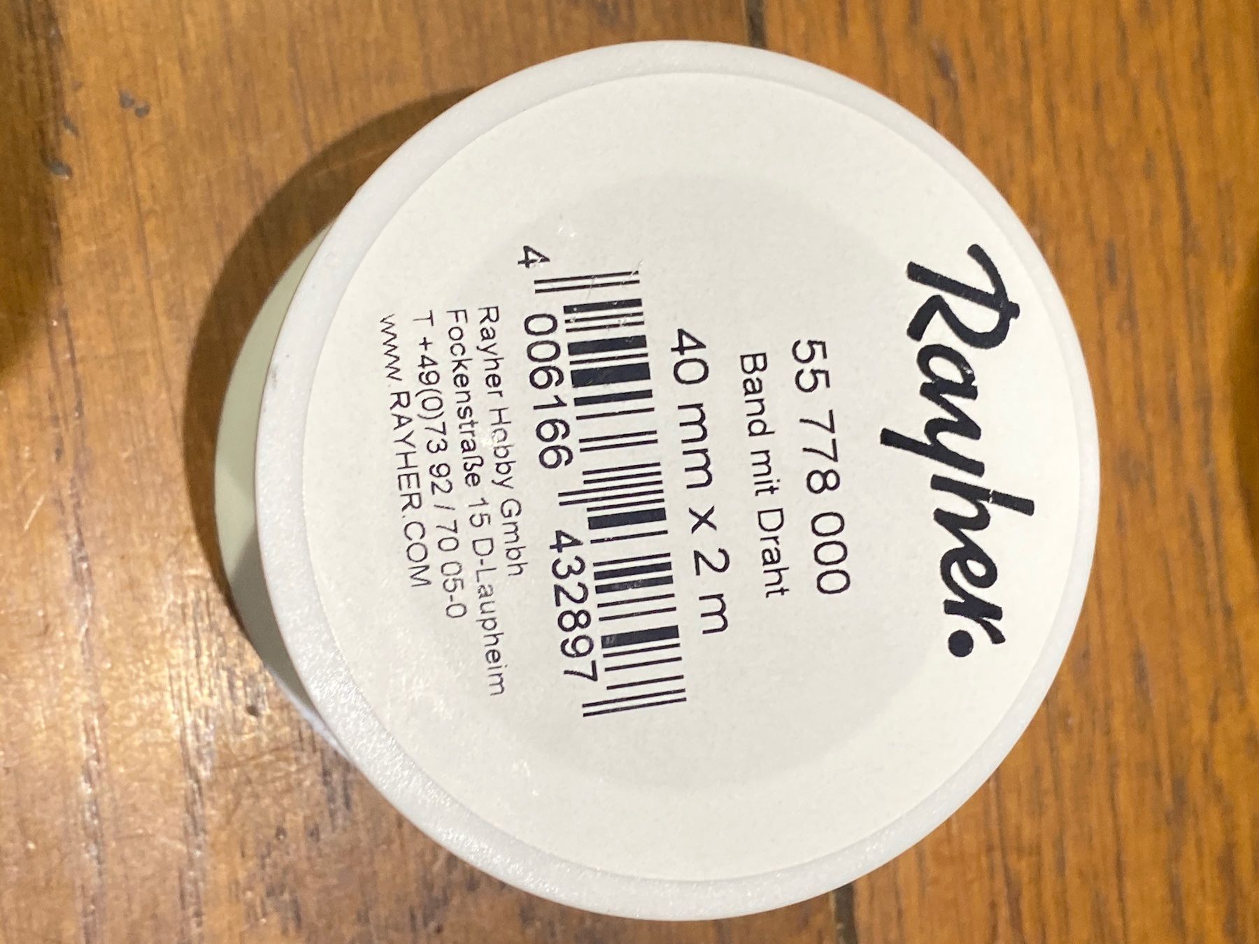 Dekobänder: 55778000 40mm 2m ruban Noël – Neu und originalverpackt aus Lajoux JU von Briard0 3