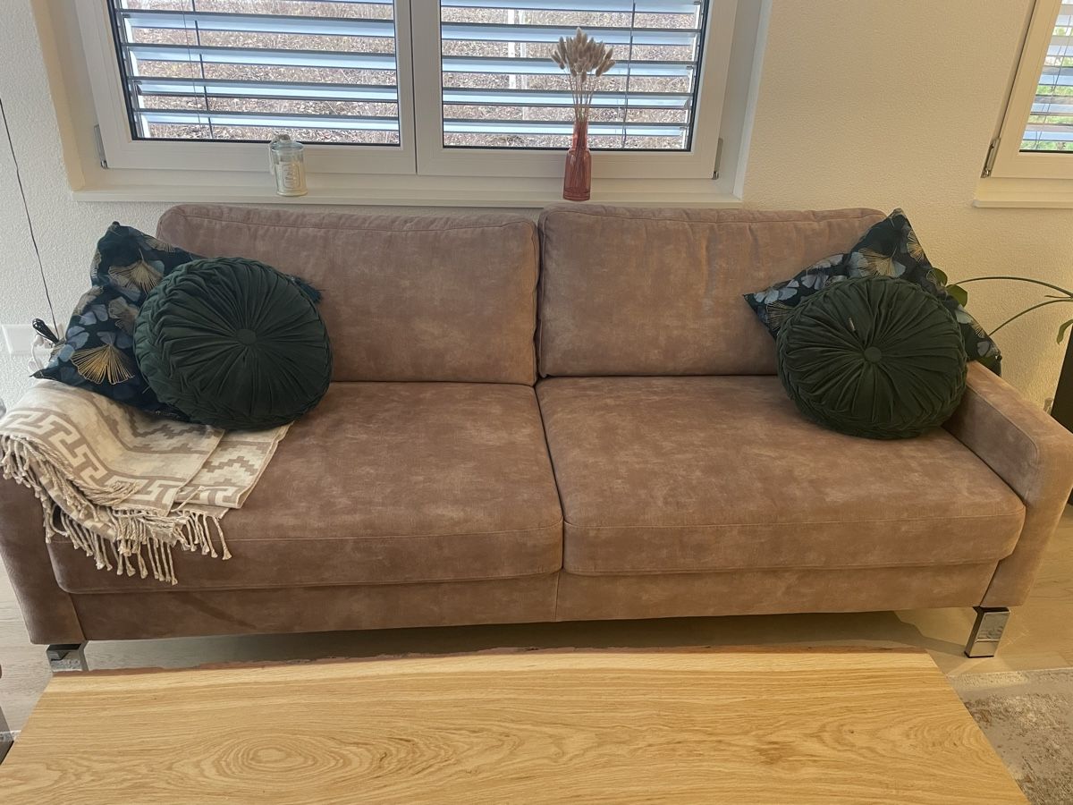 Divani: 2er & 3er Sofa Samt in gutem Zustand – Nuovo (secondo la descrizione) da Samstagern venduto da jeh_9jxl 4