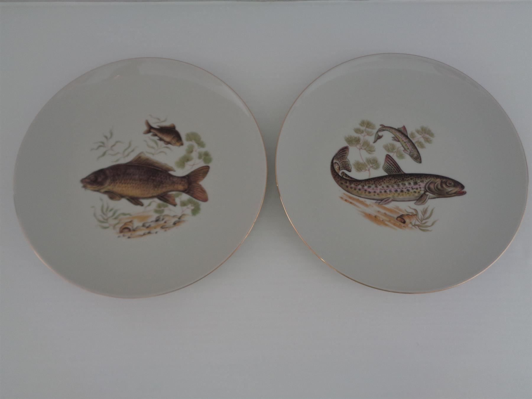 Geschirrsets: 6 Fischteller 1 Servierplatte - Bavaria – Gebraucht aus Chur von omonia 3