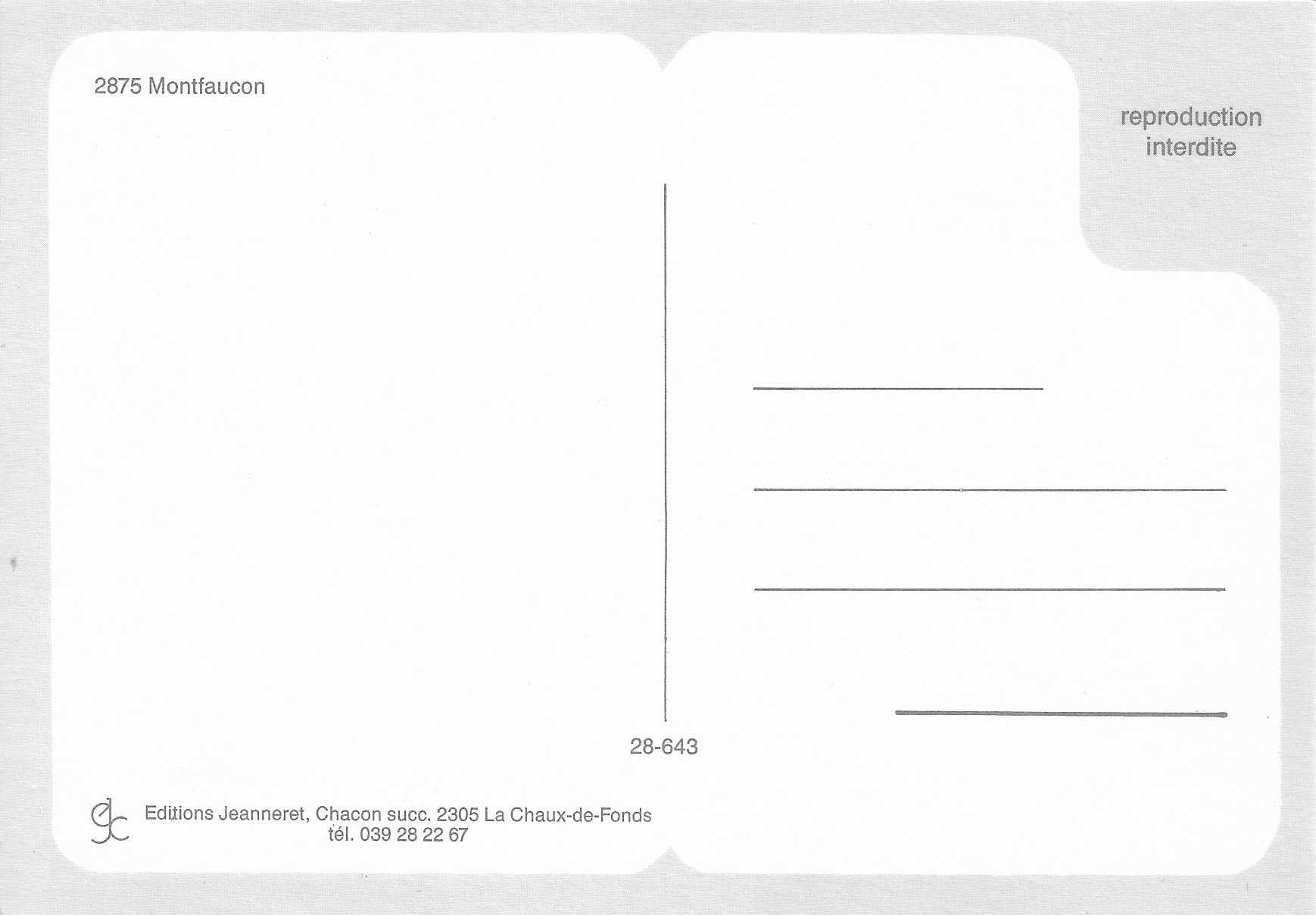 Cartoline postali: Montfaucon JU – Nuovo (secondo la descrizione) da Rothrist venduto da Stranglehold 1