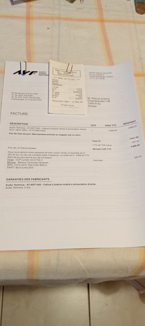 Audio Technica Giradischi: Audio-Technica AT ART 1000 – Usato da Pully venduto da pat_wf5f 9
