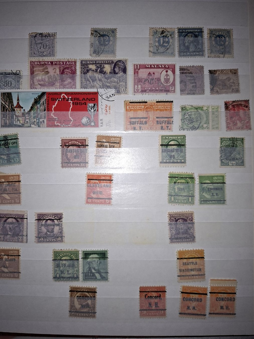 Alle Briefmarken: Briefmarken Usa und diverses  – Gebraucht aus Balgach von SIMEON27 8