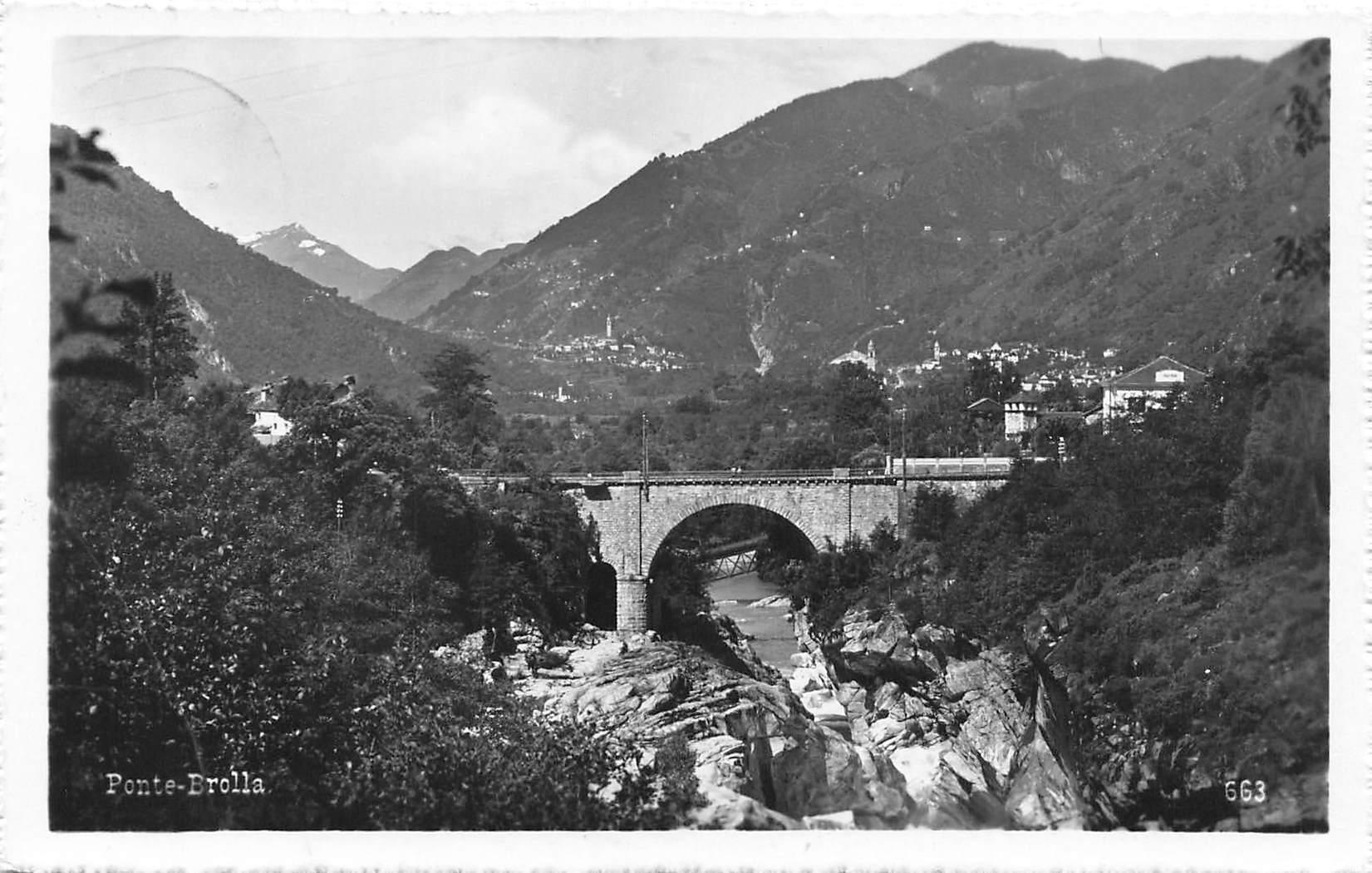Cartoline postali: Ponte Brolla Maggia – Usato da Biasca venduto da Blenio71