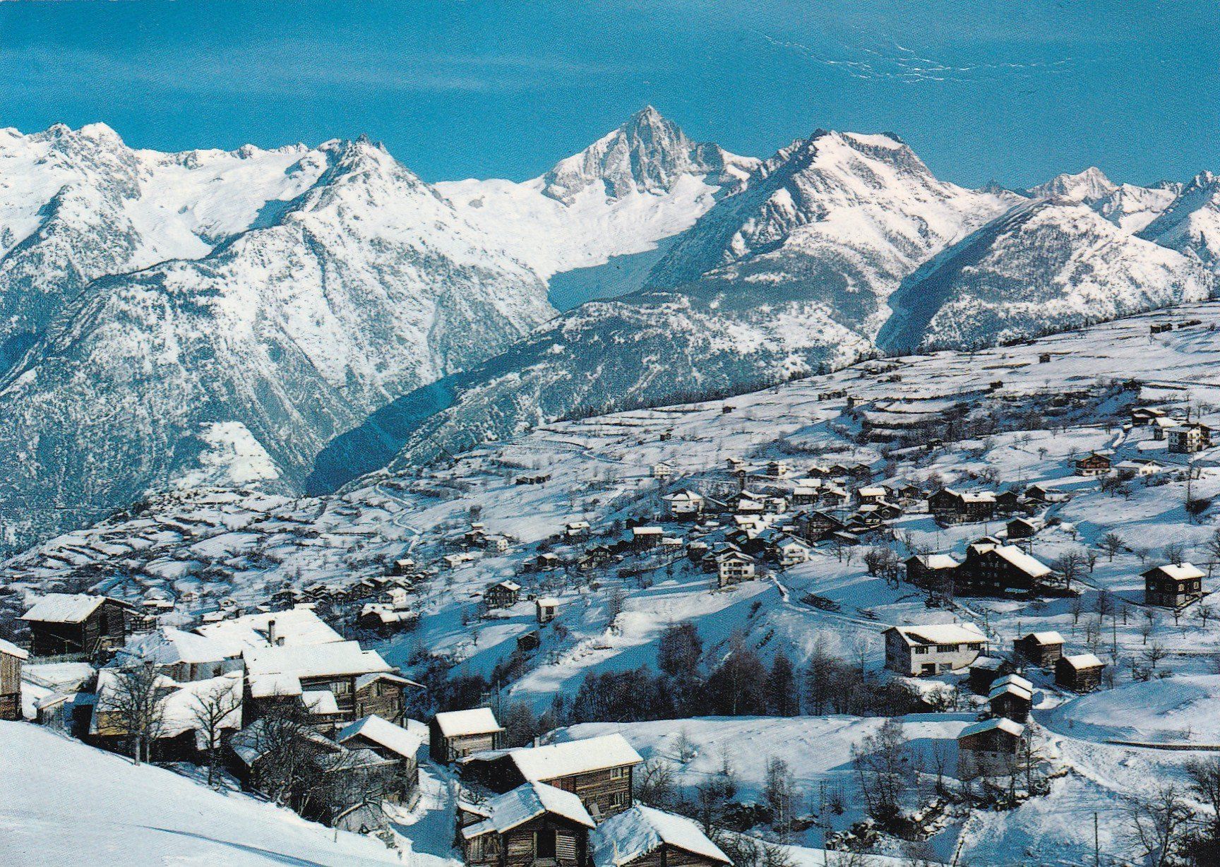 Ansichtskarten: Burchen Wallis Bietchhorn  1980 – Gebraucht aus Cormoret von Pascalll2001
