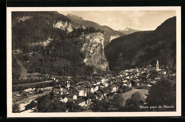 Cartoline postali: AK Thusis, Blick auf die Viamala – Usato da Berlin venduto da bartko-reher