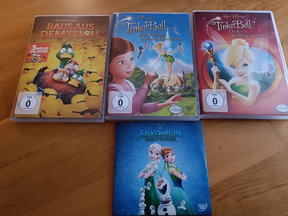 3 Disney DVDs, Raus aus dem Teich und TinkerBell Comprare su Ricardo