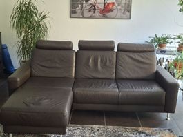 Ledersofa L Form, FM 1 Munzer Premium Polstermöbel (D)