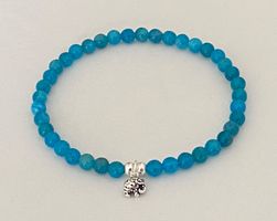 Edelstein Armband Apatit mit Silber auf Mass