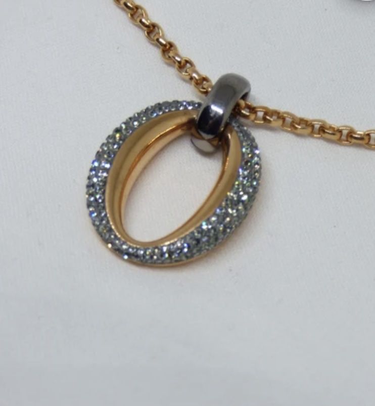 Ketten: Collier Swarovski, or et argent, avec cristaux – Neu (gemäss Beschreibung) aus Studen BE von kim_d27q 1