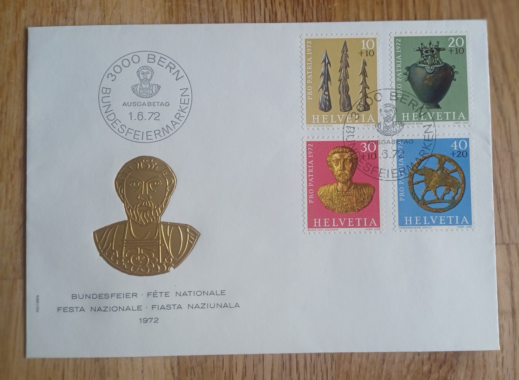 Tutti i francobolli: Pro Patria FDC 1072 – Usato da Solothurn venduto da urs_6h56