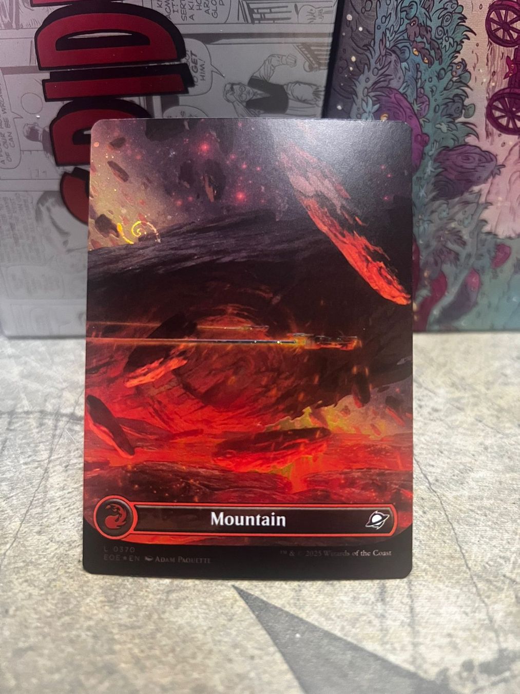 Magic The Gathering Carte collezionabili: Mountain Galaxy Foil – Nuovo (secondo la descrizione) da Wilen b. Wollerau venduto da GarruksShop