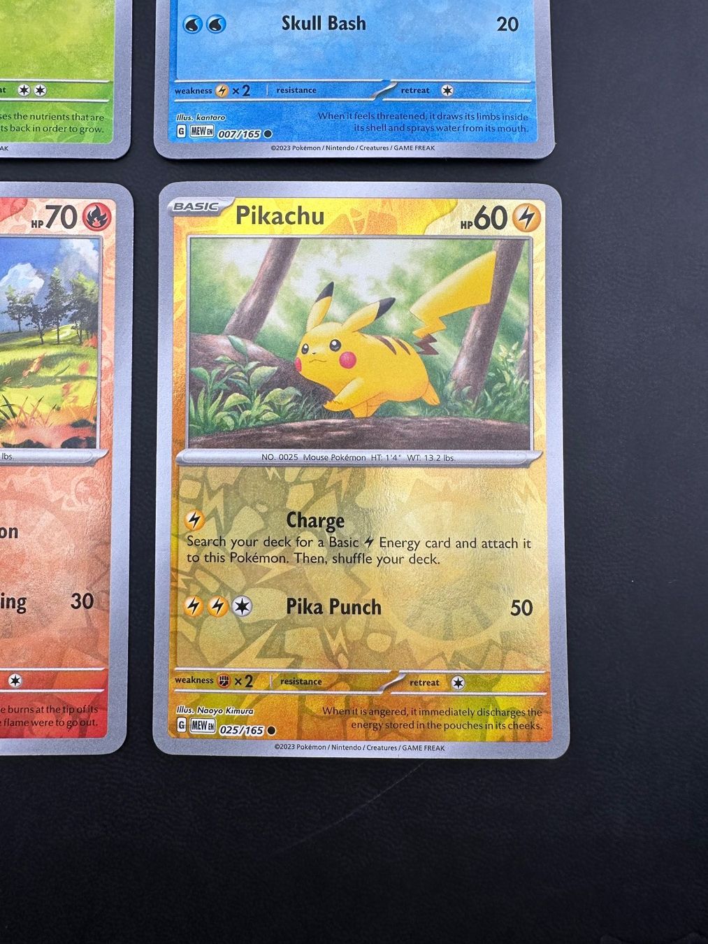 Pokémon Cartes à collectionner: 151 Reverse Holo EN Bulbasaur, Charmander, Squirtle, Pikachu – D'occasion à Obergerlafingen par collector-shop.ch 4