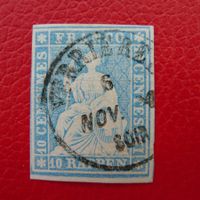 Strubel: 23Ca (milchblau) v. VERRIERES, tolles Stück, 300.-+