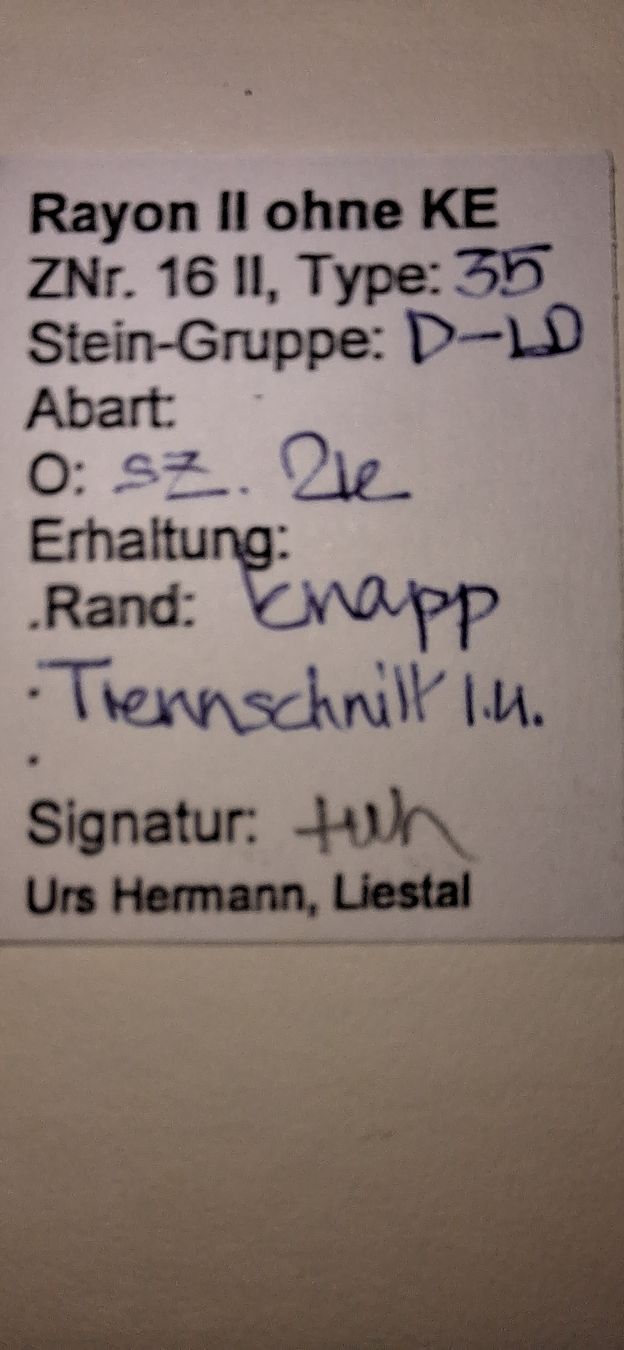 Tutti i francobolli: Rayon 16II Typ 35 D - LO mit Befund – Usato da Balgach venduto da SIMEON27 2