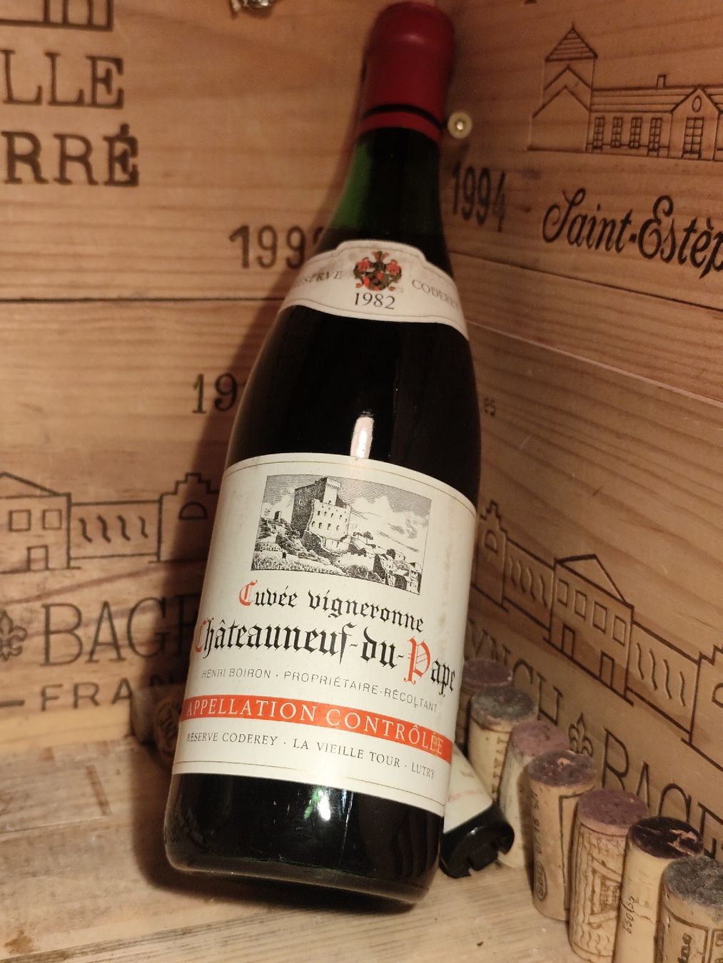 Wein: 2 x 1982 Châteauneuf-du-Pape Reserve Coderey – Neu und originalverpackt aus Büsserach von Vintage-vins 3