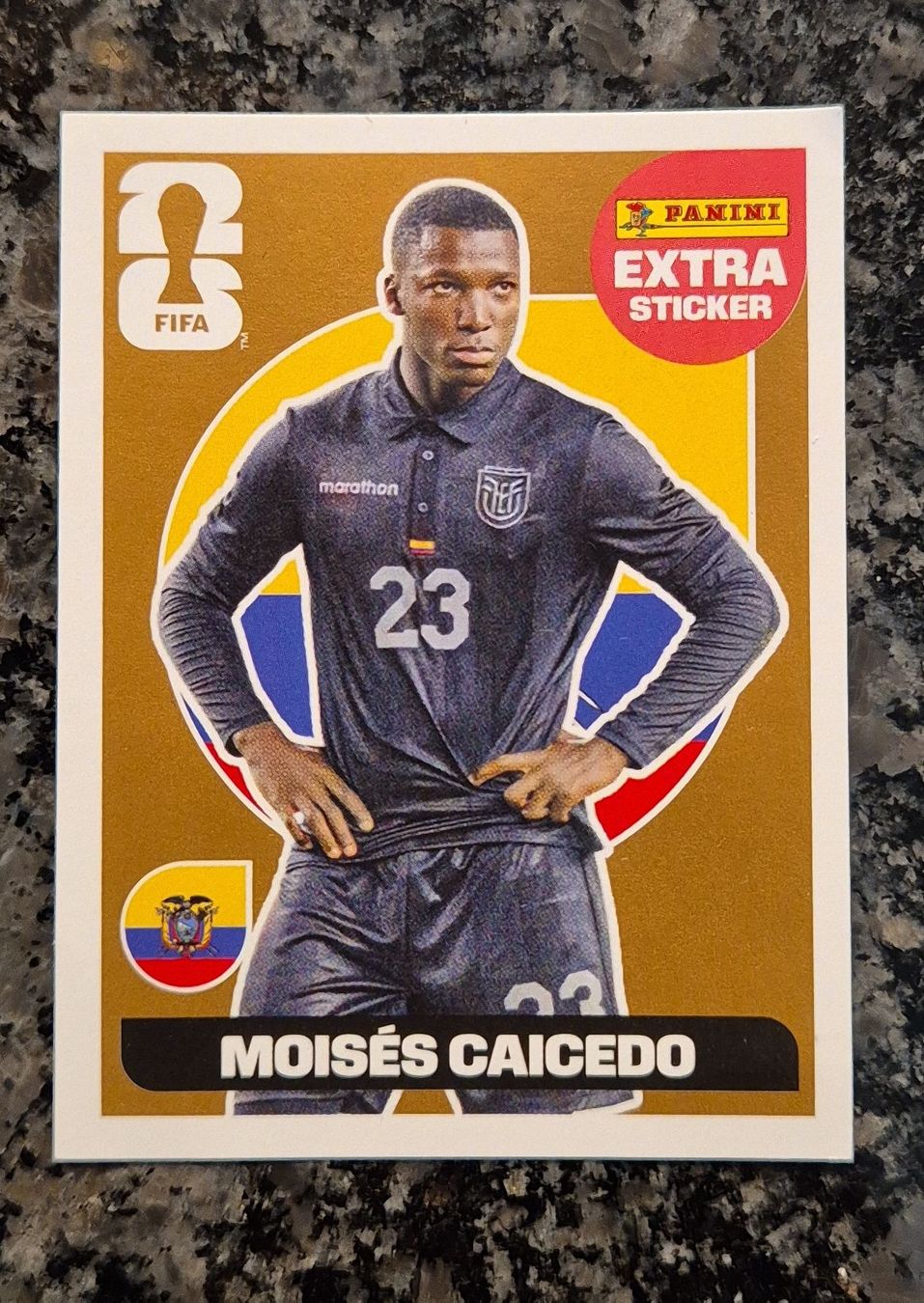Panini Cartes à collectionner: Panini FIFA Extra Sticker Moises Caicedo Ecuador. Bronze – Neuf avec emballage d'origine à Mellingen par tat_b8mh
