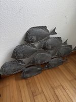 Wunderschöner Fischschwarm Metall Deko