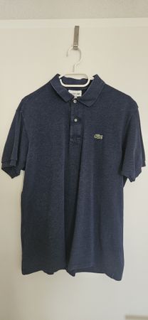 LACOSTE - Navy Blue Polo (4, M)