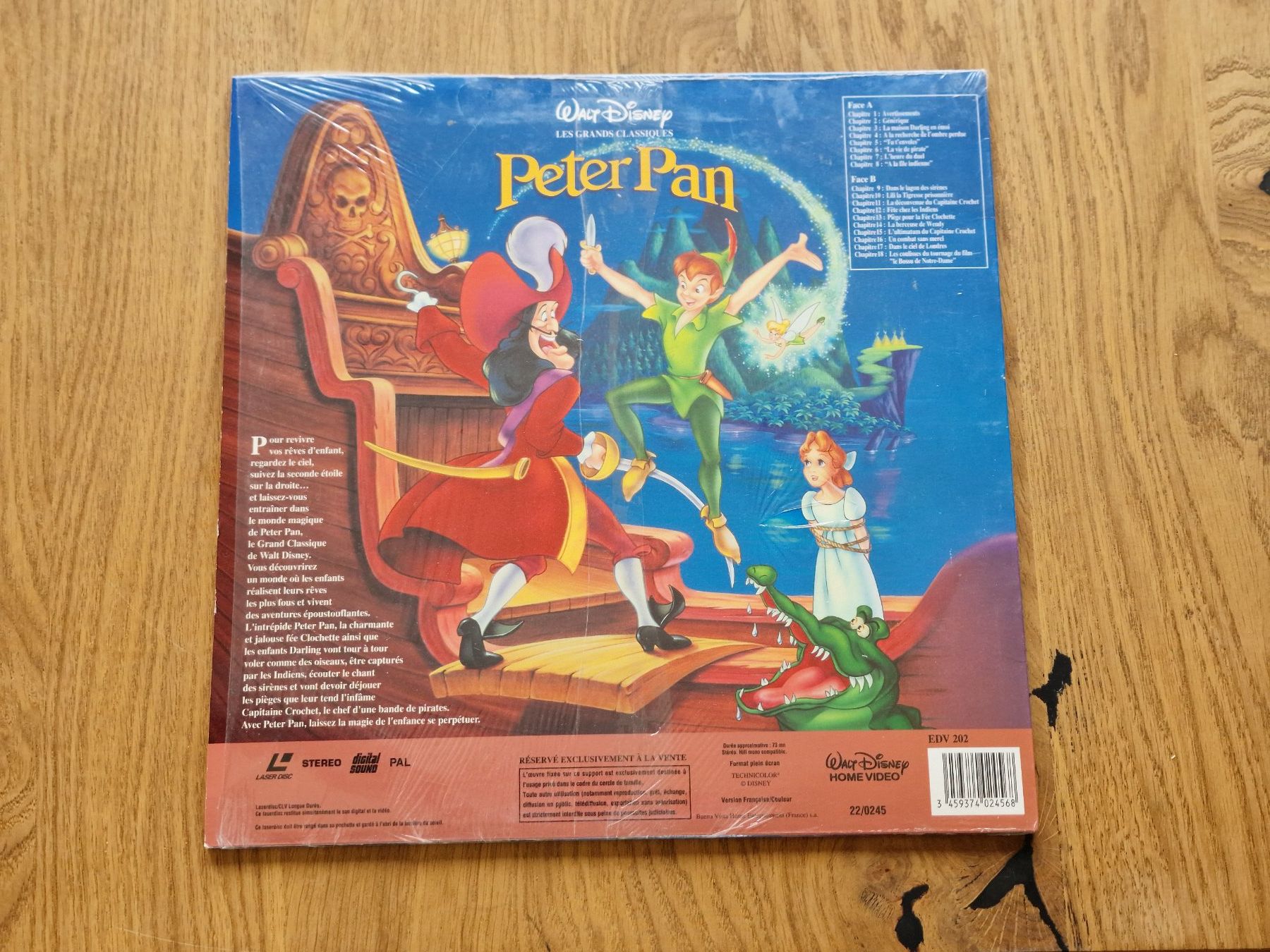 Tutti i DVDs: Peter Pan - LaserDisc - PAL VF – Usato da Courgenay venduto da Periote00 1