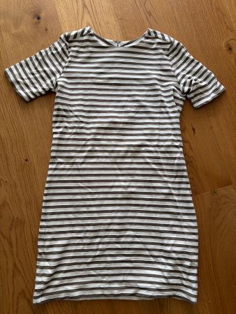 S.OLIVER  KLEID gestreift beige olive 34