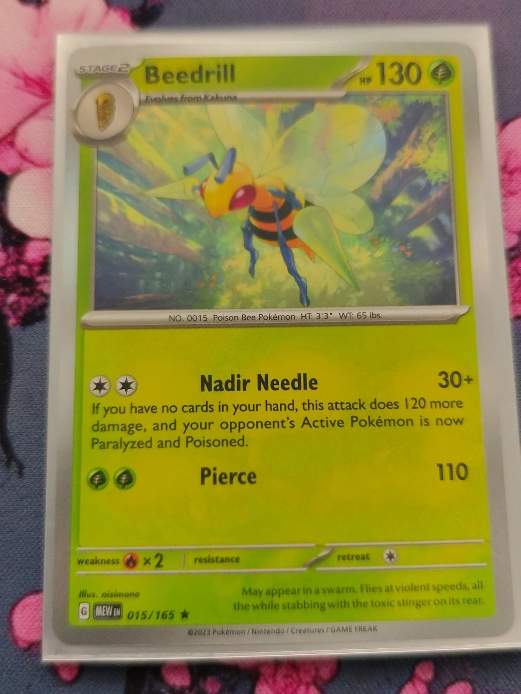 Pokémon Carte collezionabili: Pokemon Beedrill von 151 Set EN – Nuovo (secondo la descrizione) da Schlossrued venduto da LAP2012