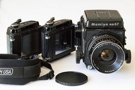 Mamiya RB67 Pro S  inkl.  Sekor 90mm  und Filmhalter