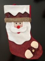 Weihnachtsstrumpf Nikolaus Deko Stiefel rot weiss