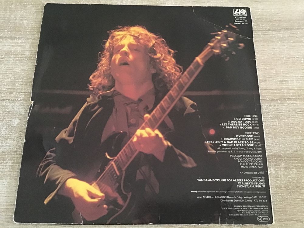 AC/DC / Let there be Rock / 1977 ( mit Sänger Bon Scott ) | Kaufen auf ...