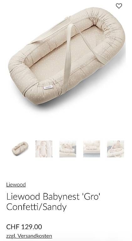 Letti: Liewood Gro Babynest Kuschelnest – Usato da Bülach venduto da kwe_0815 2