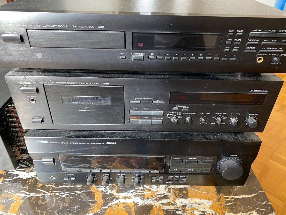 Chaine Stéréo Complete YAMAHA RX-396RDS, CDX-750E & KX-390 (Gebraucht ...