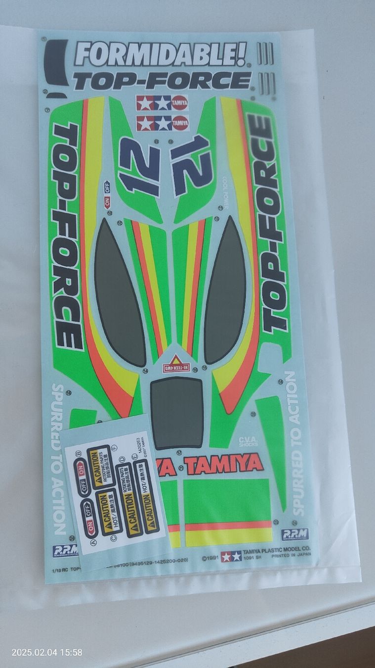Sticker: Tamiya Sticker Decal Bogen – Nuovo (secondo la descrizione) da Winterthur venduto da Tamiya1978