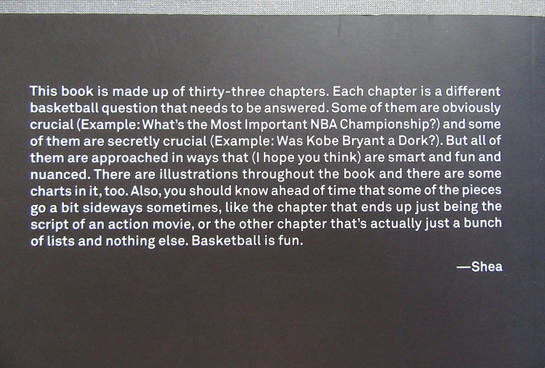 Libri: Basketball - And Other Things - von Shea Serrano – Usato da Auenstein venduto da Padabimbim 1