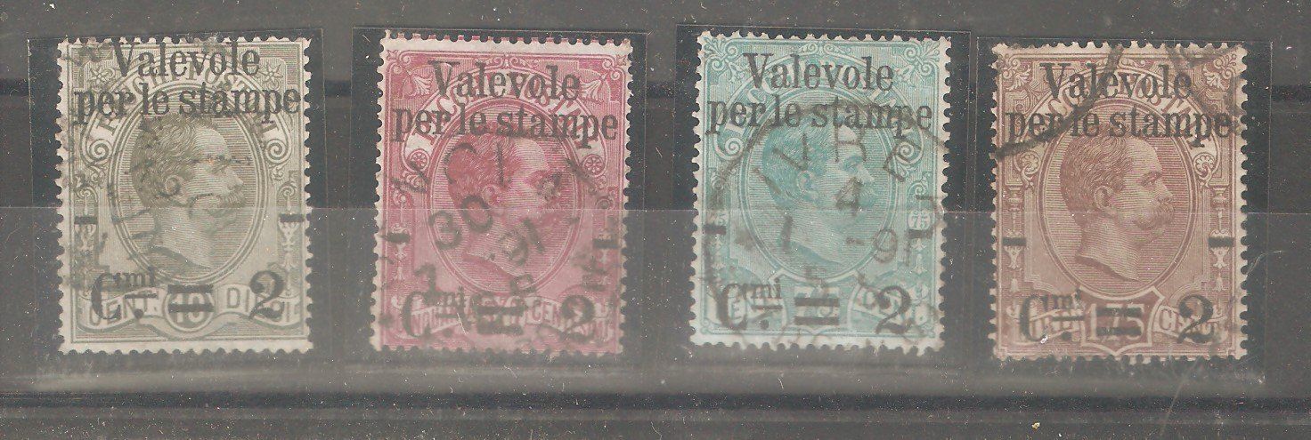 Tutti i francobolli: Italien 50 52 53 55 gest, – Usato da Lausanne venduto da Whorvath