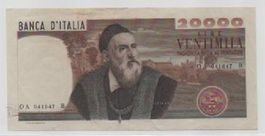 LIRE 20000 TIZIANO  - 21 FEBBRAIO 1975 -    ITALIA